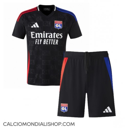 Maglie da calcio Olympique Lyonnais Seconda Maglia Bambino 2024-25 Manica Corta (+ Pantaloni corti)